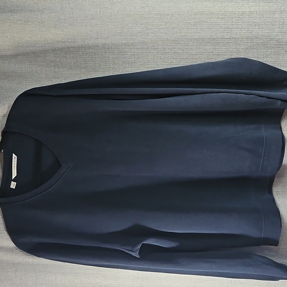 CUTTER & BUCK V-NECK LONG SLEEVE COTTON MENS SWEATER IN NAVY SIZE LGE - Picture 1 of 8